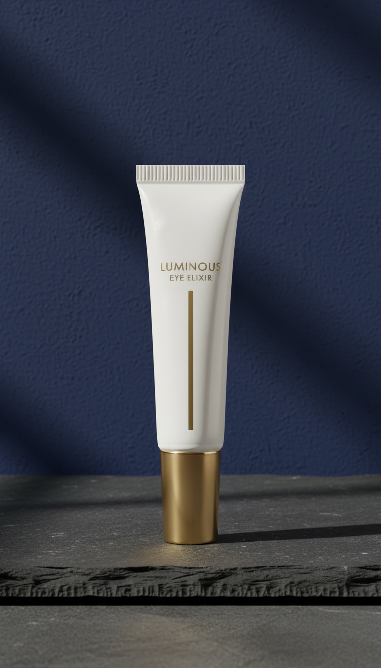 Illuminating eye contour elixir in a new setting